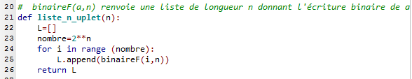 Python, listes et n-uplets