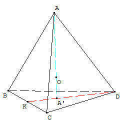 tétraèdre et orthogonalité